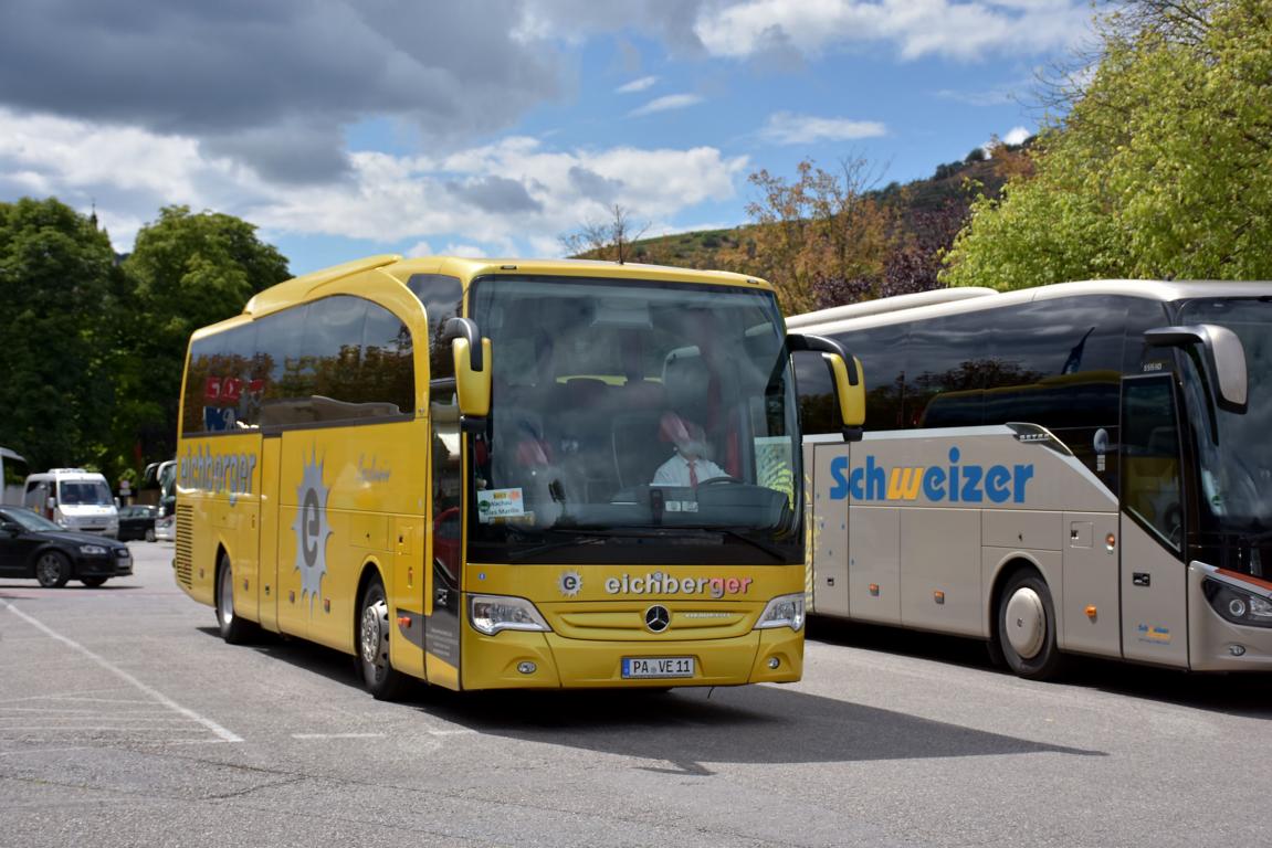 Mercedes Travego von Eichberger Reisen aus der BRD 2017 in Krems.