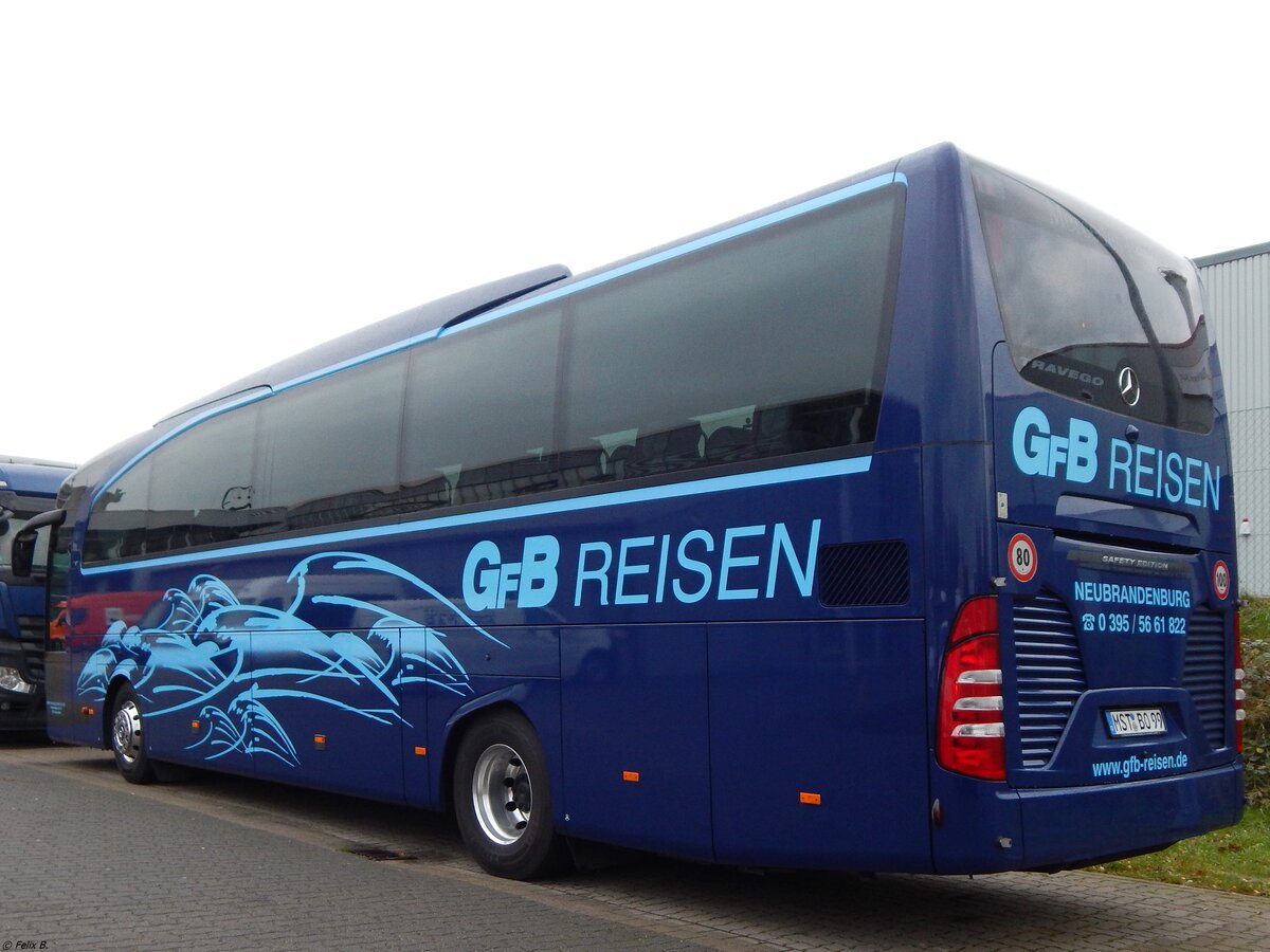 Mercedes Travego von GFB-Reisen aus Deutschland in Neubrandenburg. 