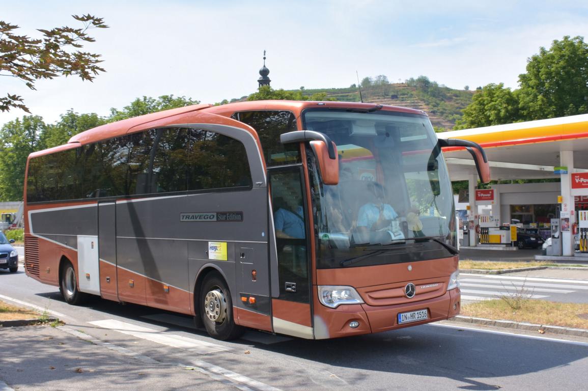 Mercedes Travego von Hengl Reisen aus der BRD 07/2017 in Krems.