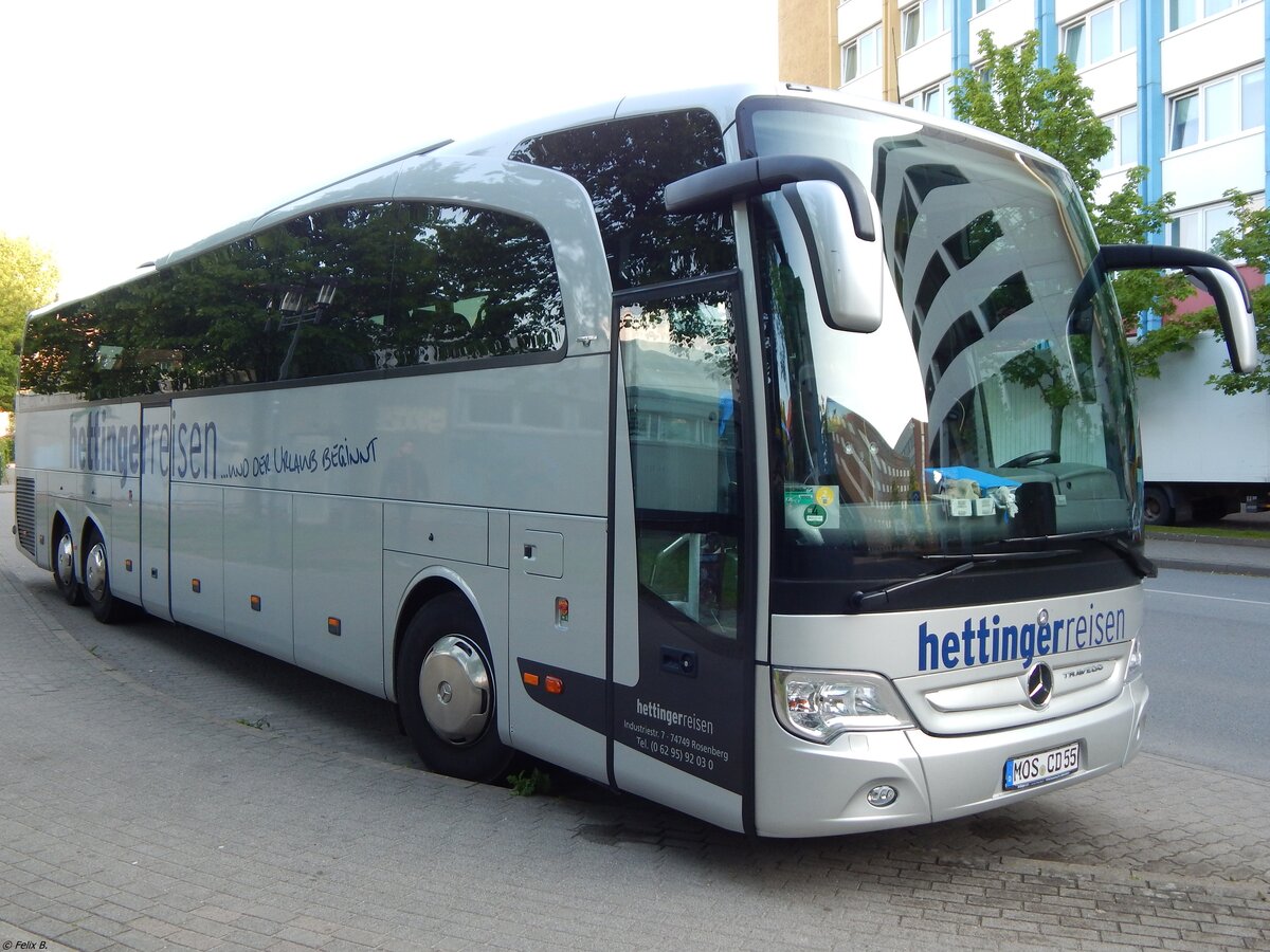 Mercedes Travego von Hettinger aus Deutschland in Neubrandenburg.