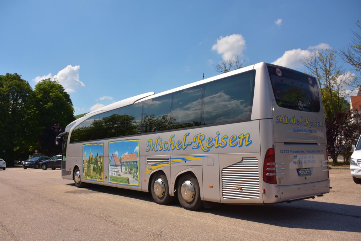 Mercedes Travego von Michel Reisen aus der BRD 2018 in Krems.