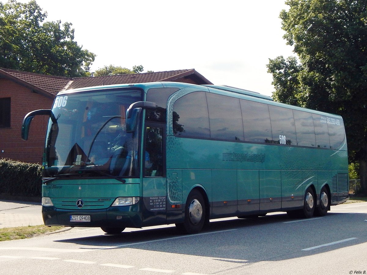 Mercedes Travego von Szurgot Transport aus Polen in Lietzow.