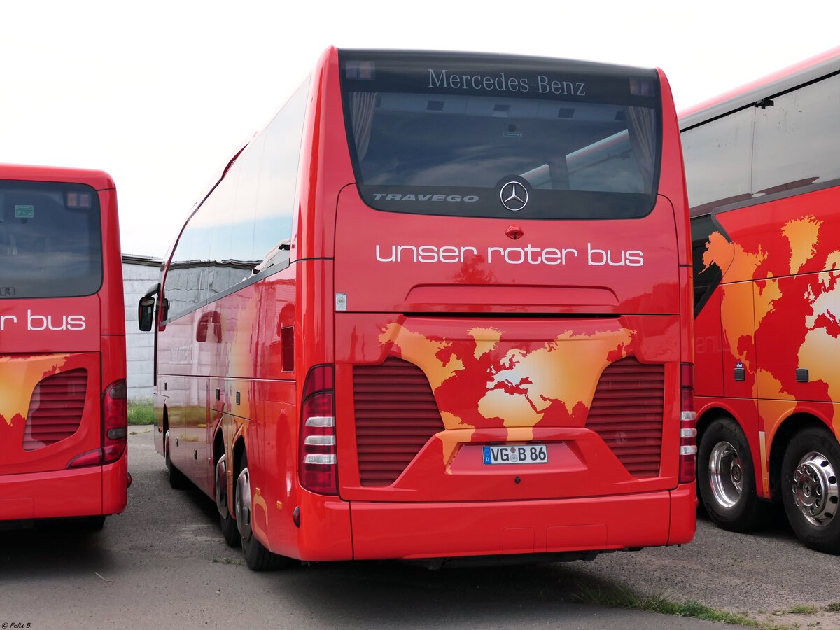 Mercedes Travego von URB aus Deutschland in Ueckermünde.