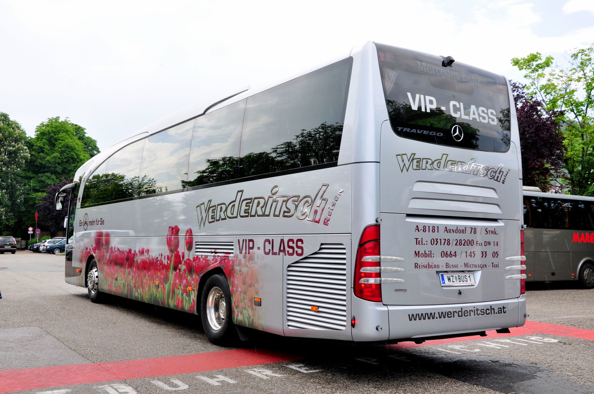 Mercedes Travego von Werderitsch Reisen aus sterreich in Krems gesehen.