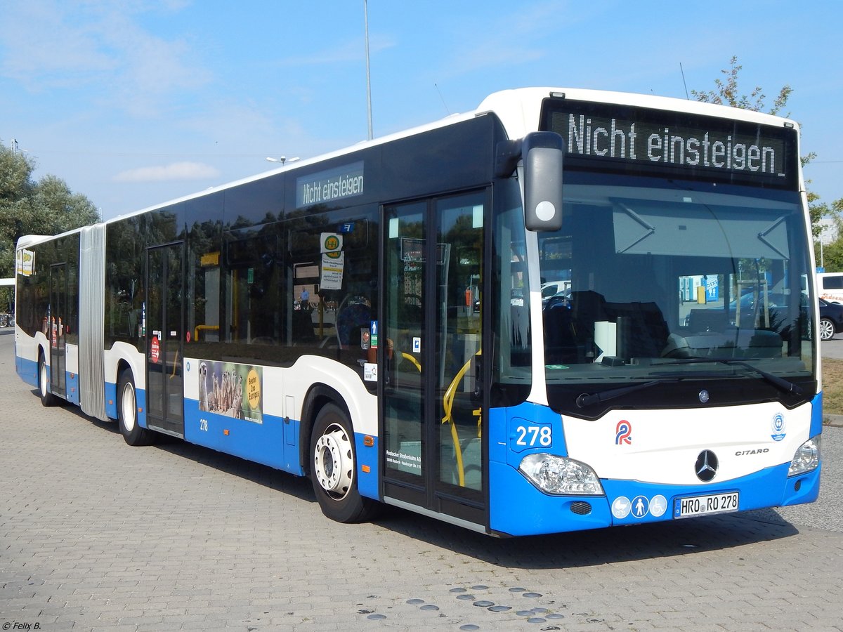 Merecdes Citaro III der Rostocker Straßenbahn AG in Rostock.