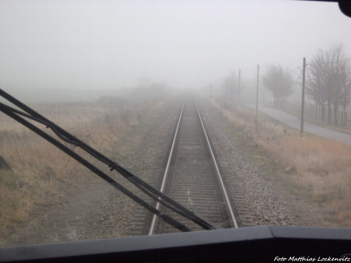 Mit dem OLA VT 0010 unterwegs nach Ueckermnde Stadthafen am 14.12.13