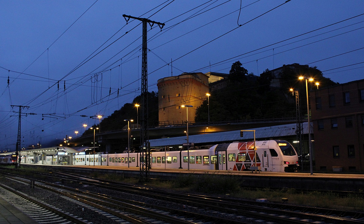 Morgens in Koblenz...ein Süwex sonst nichts....Koblenz Hbf 13.9.2021