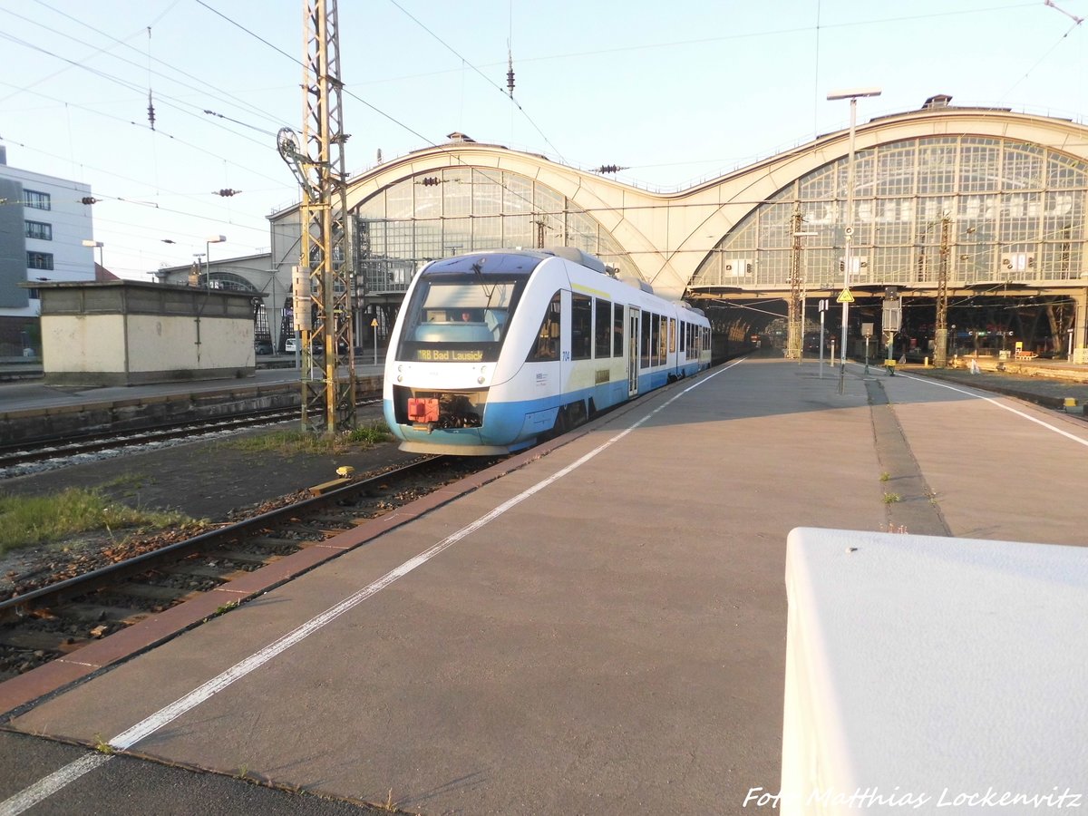 MRB VT 704 verlsst den Leipziger Hbf in Richtung Bad Lausick am 3.5.16