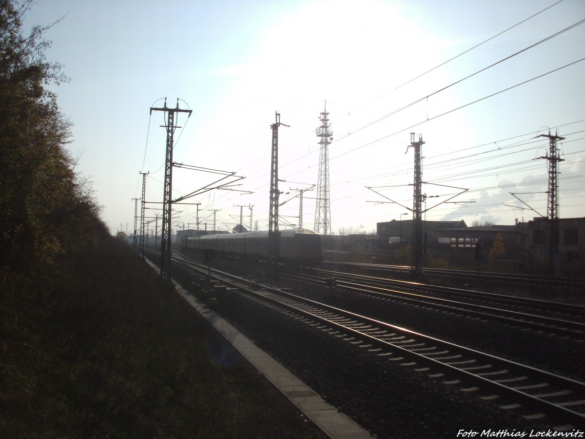 MRCE Taurus mit seinem Regionalzug unterwegs in Richtugn Eisenach am 15.11.14