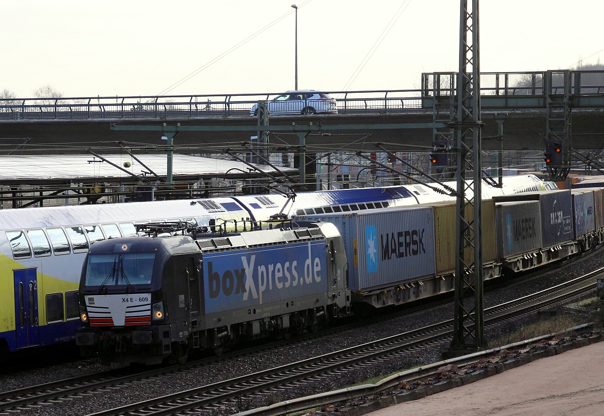 MRCE/boxXpress X4E-609, HH-Harburg 15.01.2022