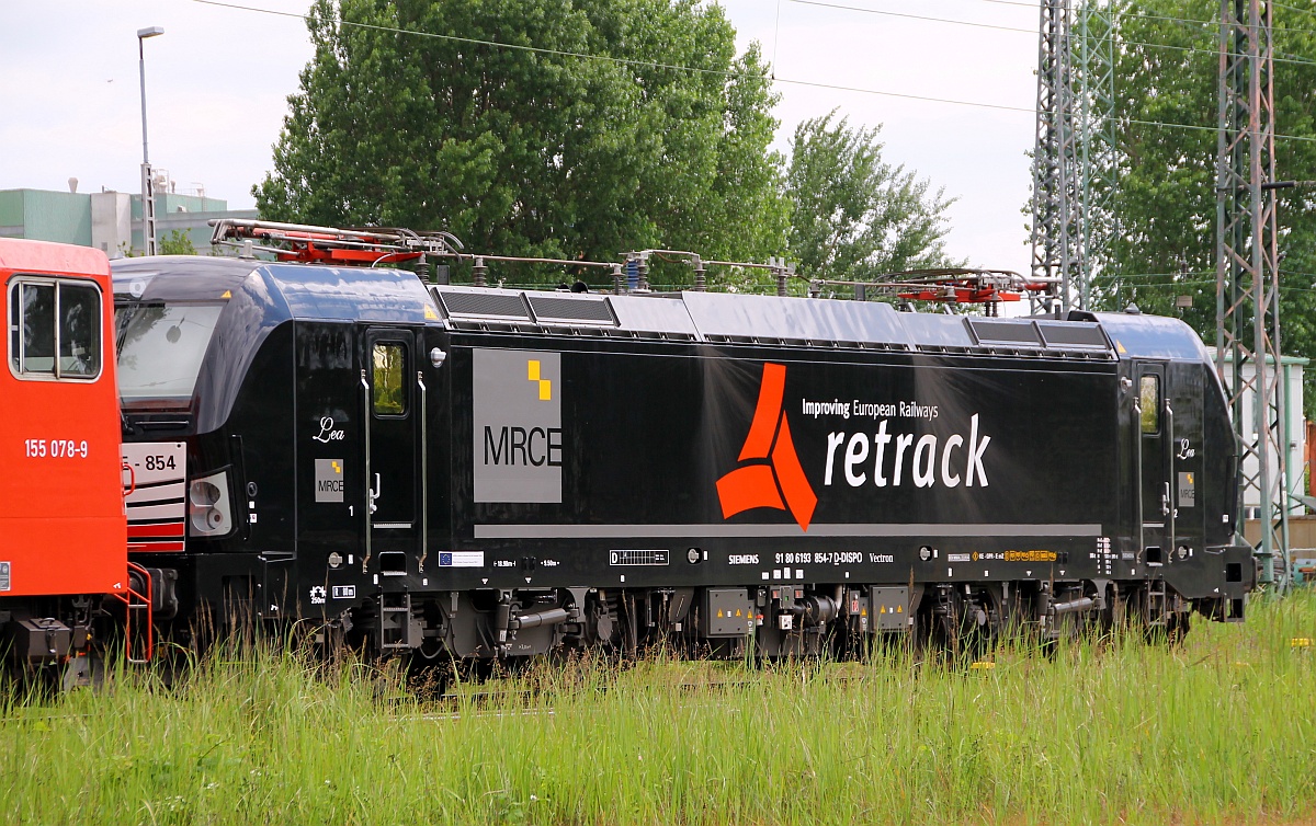 MRCE/Retrack Vectron 193 854-7(REV/MMAL/22.01.14)abgestellt in Hamburg Hohe Schaar. 29.05.2014