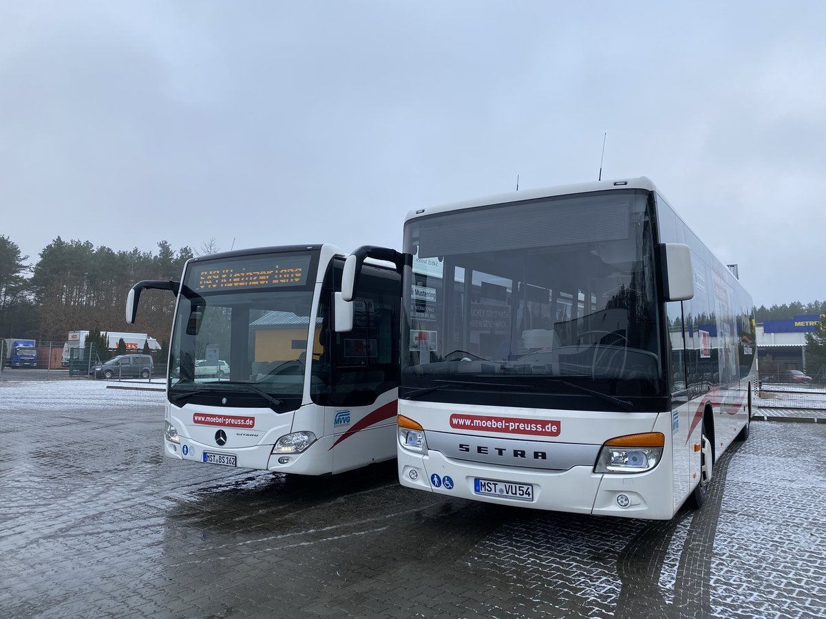 MST-BS 162 & MST-VU 56 | 29.12.2020 | Mercedes Citrao 2LE & Setra 415LE Business 