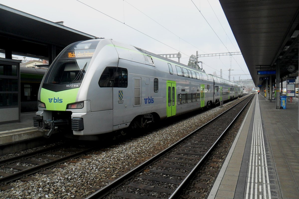 MUTZ 018 steht am 1 Jänner 2019 in Thun. 