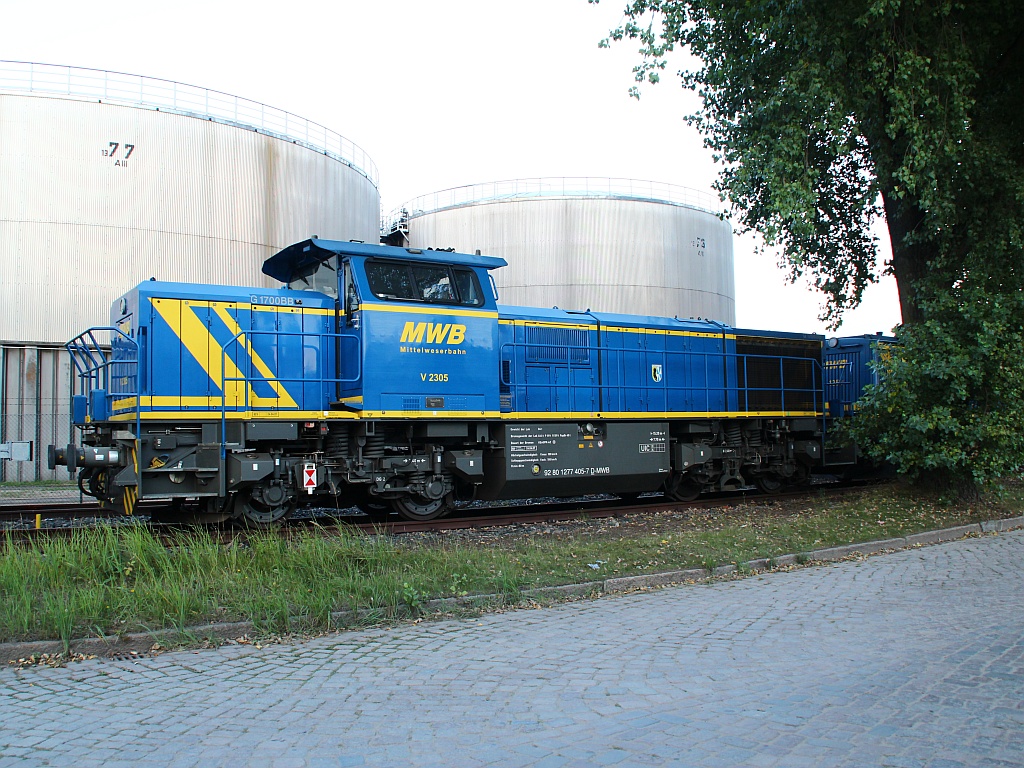 MWB V 2305/277 405-7, HH-Waltershof/Dradenau, 01.09.2012