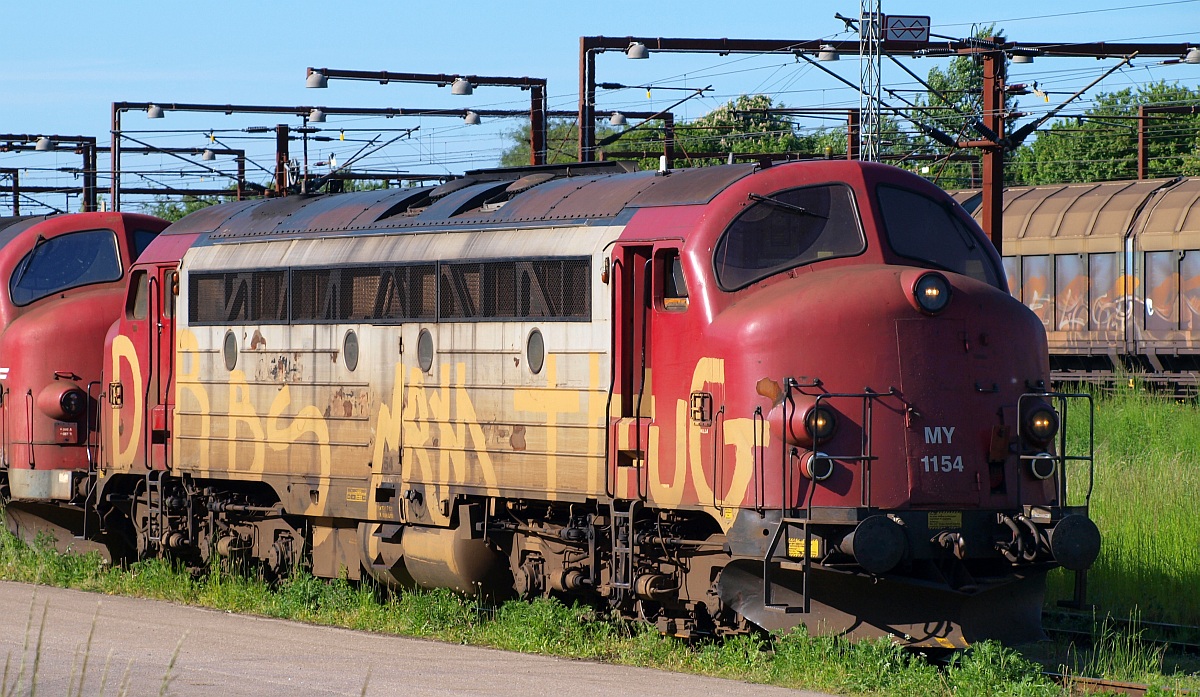 My 1154(Fabriknr.2605,Bj.1965,Motortyp 16.567D1)gehörte von 2004-2006 zum Bestand der neg Niebüll und von 2006-2009 zur CFL Cargo, seit 2009 gehört sie der ContecRail. Padborg 04.06.2010