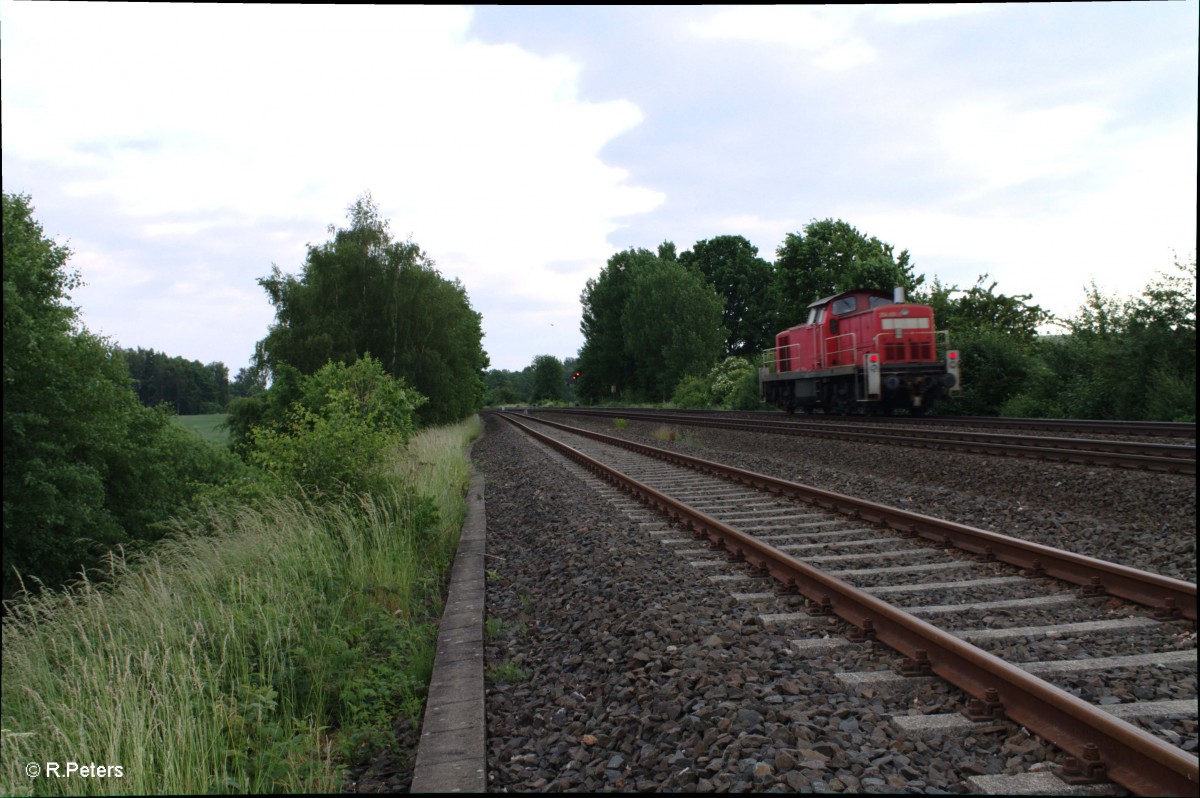 Nachschuss auf 294 601-0 lz bei Schönfeld um die Wiesauer Übergabe zu holen. 15.06.15