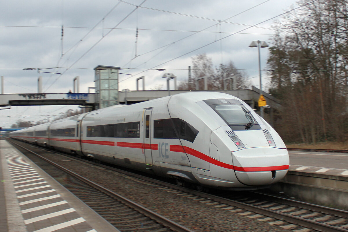 Nachschuss auf ICE Tz 9018 (0812 018) am 20.03.2023 in Tostedt.