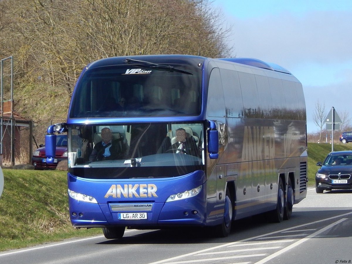 Neoplan Cityliner von Anker aus Deutschland in Sassnitz. 