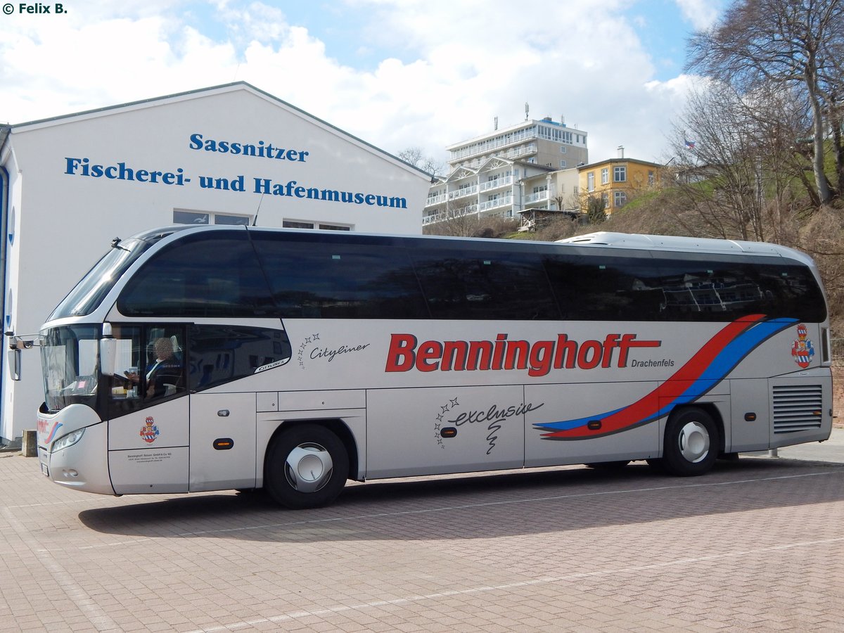 Neoplan Cityliner von Benninghoff aus Deutschland im Stadthafen Sassnitz.