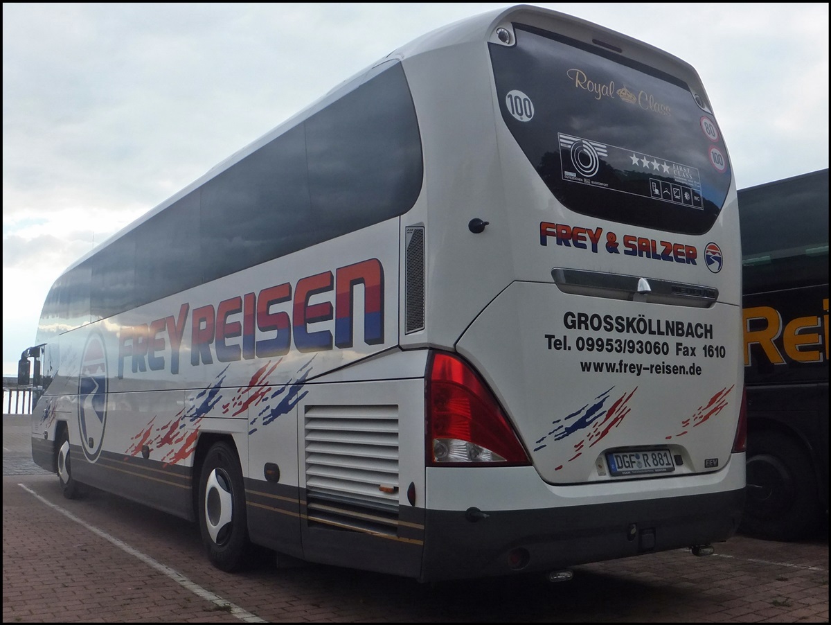 Neoplan Cityliner von Frey Reisen aus Deutschland im Stadthafen Sassnitz.