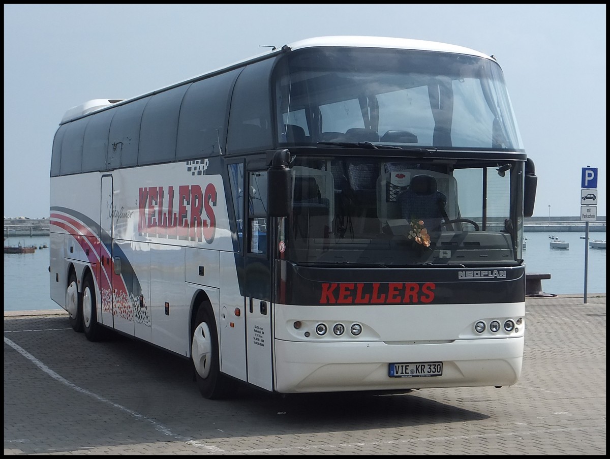 Neoplan Cityliner von Kellers aus Deutschland im Stadthafen Sassnitz.