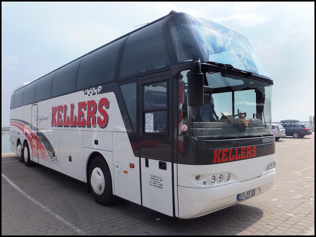 Neoplan Cityliner von Kellers aus Deutschland im Stadthafen Sassnitz.