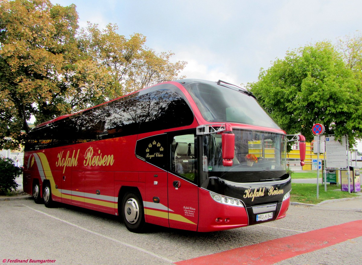 NEOPLAN CITYLINER von KOFAHL Reisen aus Deutschland im September 2013 in Krems gesehen.