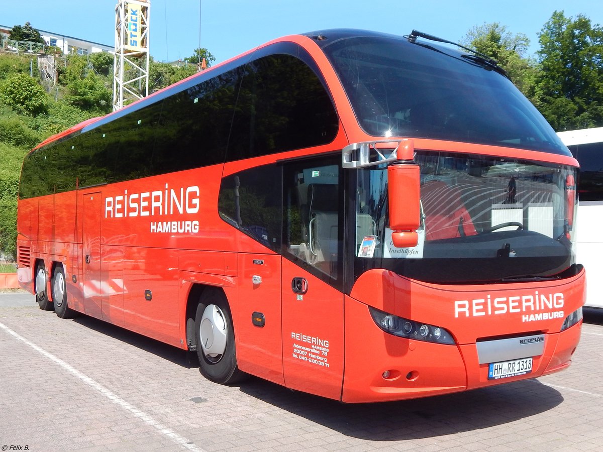 Neoplan Cityliner von Reisering Hamburg aus Deutschland im Stadthafen Sassnitz.