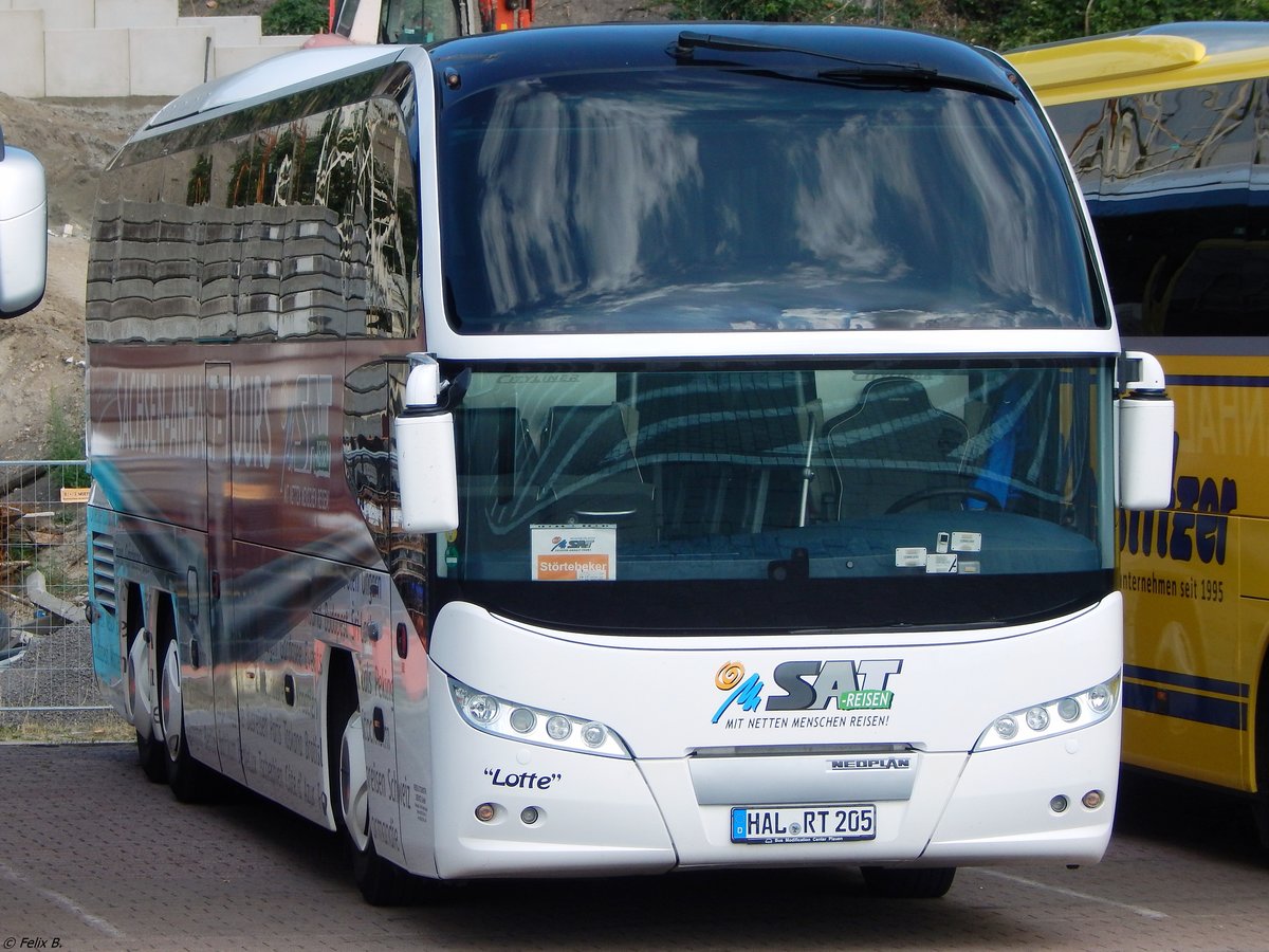 Neoplan Cityliner von Sachsen-Anhalt-Tour aus Deutschland im Stadthafen Sassnitz.