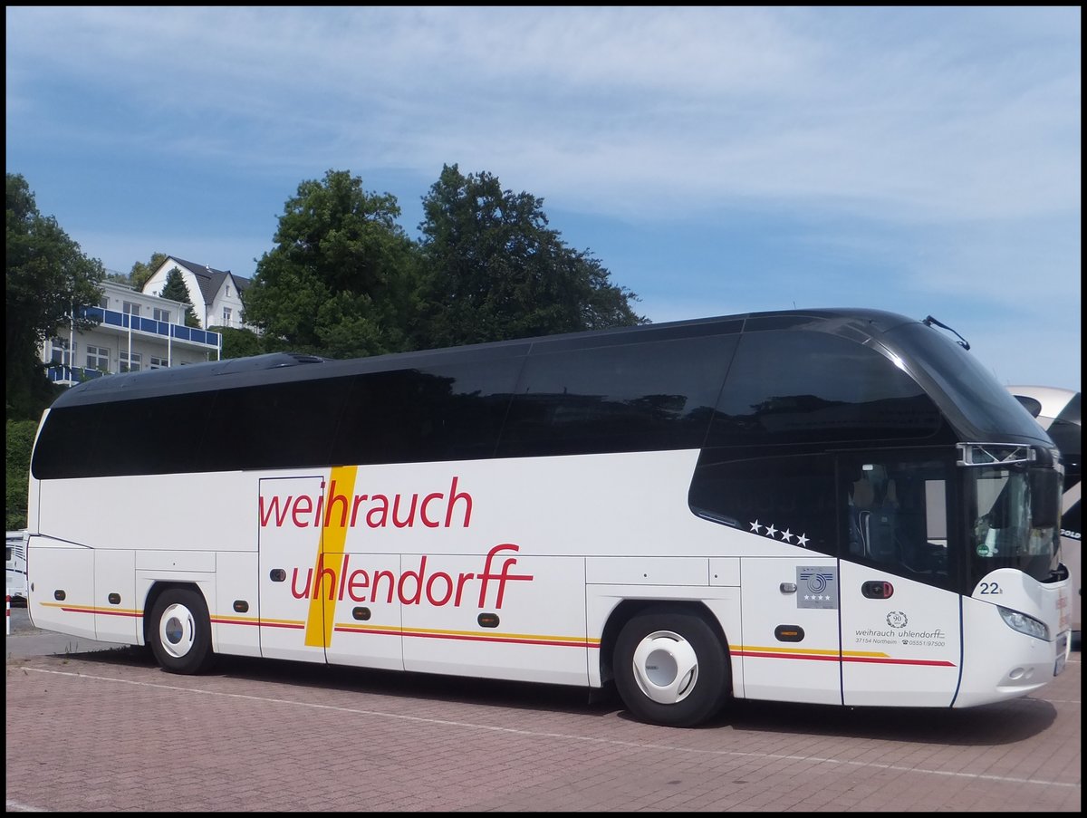 Neoplan Citylner von Weihrauch-Uhlendorff aus Deutschland im Stadthafen Sassnitz.