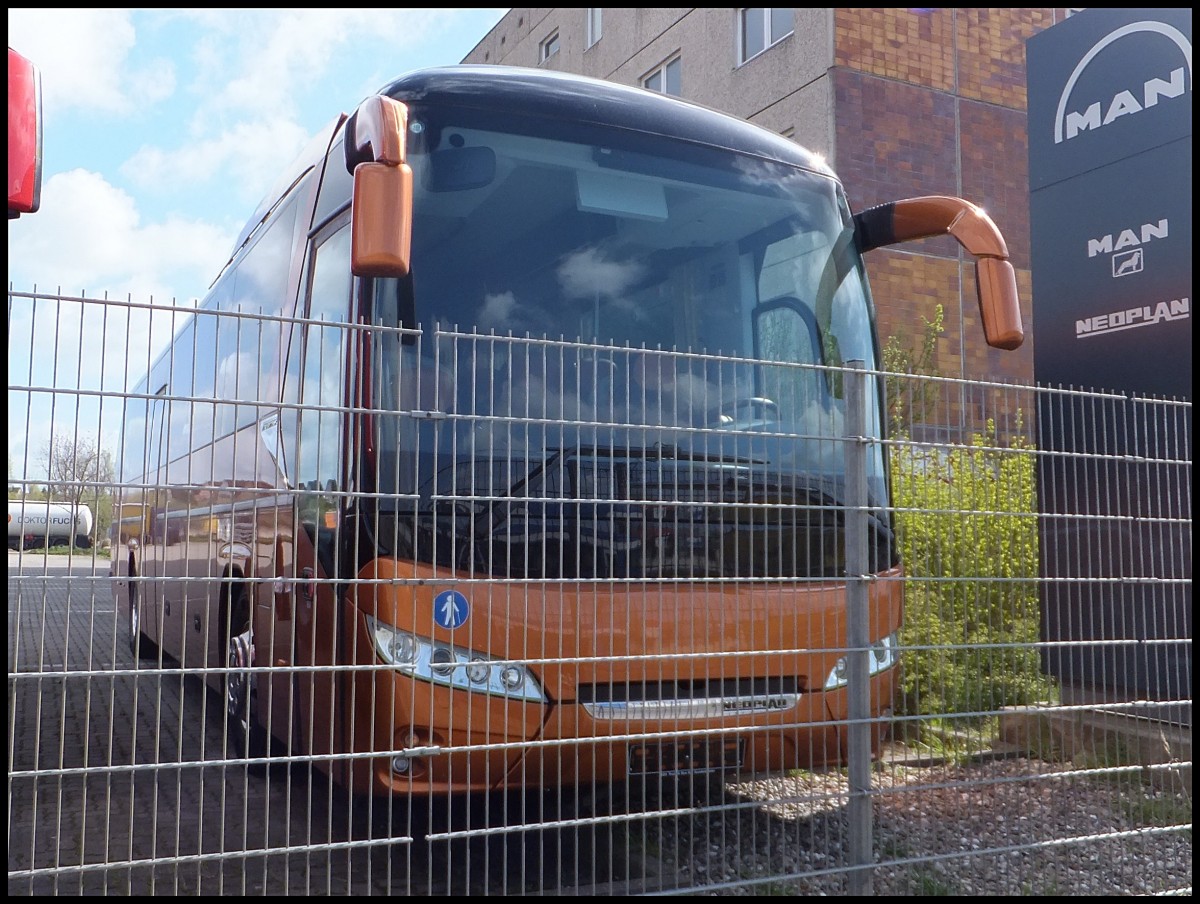 Neoplan Jetliner Vorfhrwagen in Rostock.