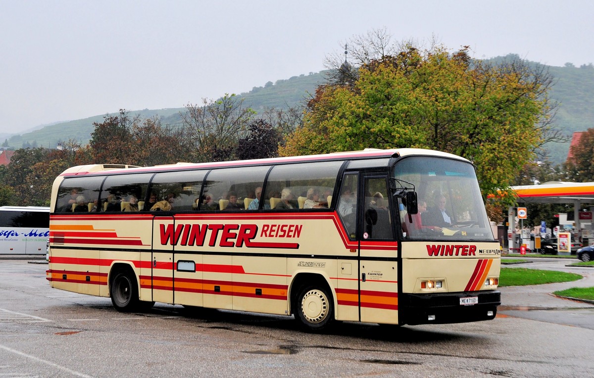 Neoplan Jetliner von Winter Reisen aus Niedersterreich am 11.9.2014 in Krems.