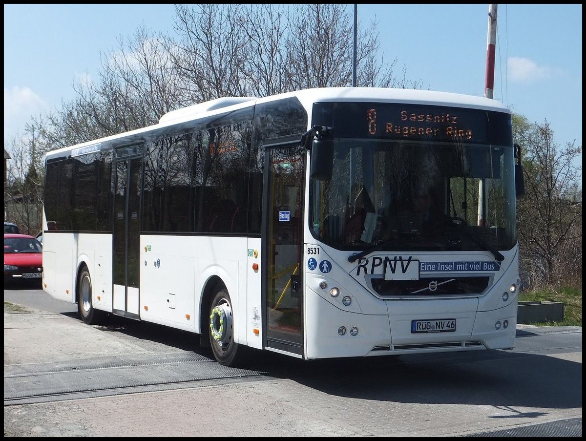 NEUER Volvo 8900 der RPNV in Sassnitz.