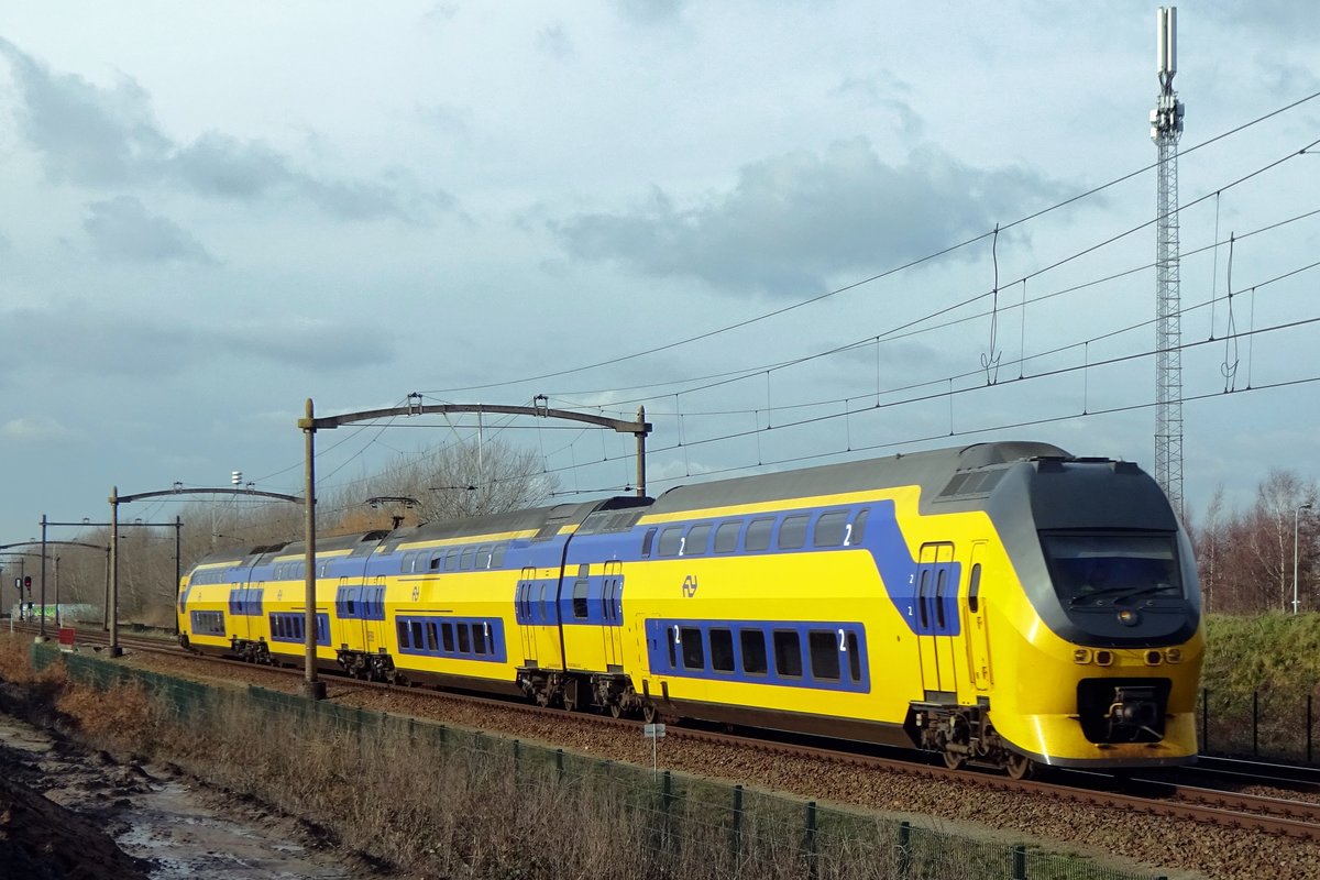 NS 9589 durchfahrt Tilburg-Reeshof am 24 Januar 2021.