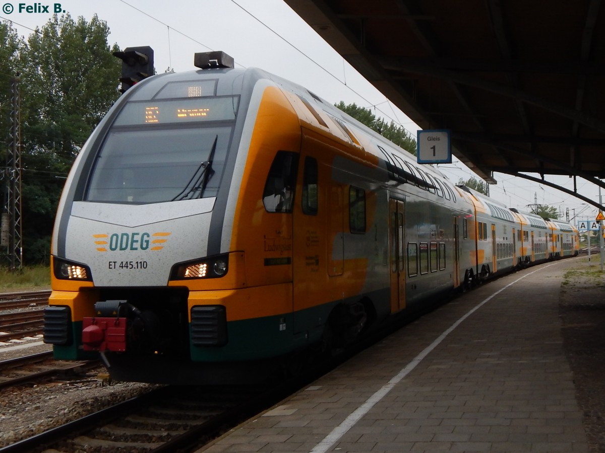 ODEG ET 445.110 in Bad Kleinen am 18.08.2015