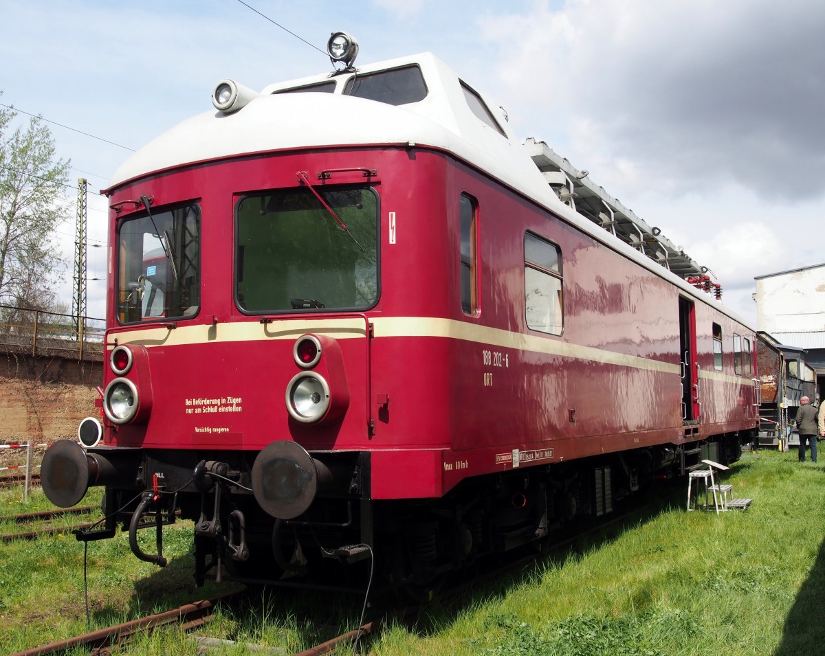Ort 188 202, Baujahr 1969 beim 7. Dresdner Dampfloktreffen im Bw Dresden Altstadt am 17.04.2015.