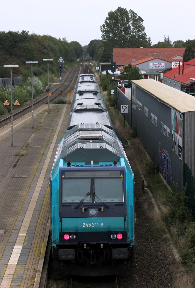 Paribus/NAH.SH/DB 245 211-8 mit RE6 nach Hamburg, Bredstedt 15.09.2019