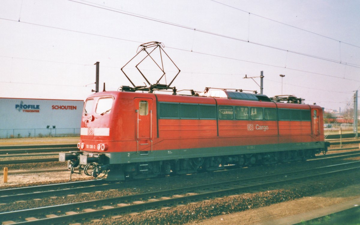 Pause für 151 130 in Venlo am 11 Augustus 2006.