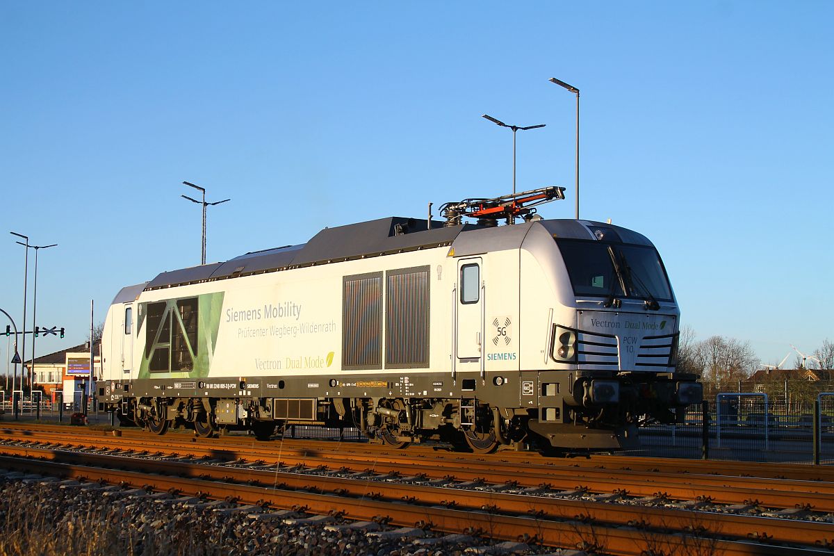 PCW 248 009 läuft in Niebüll AZ um, 06.02.2025