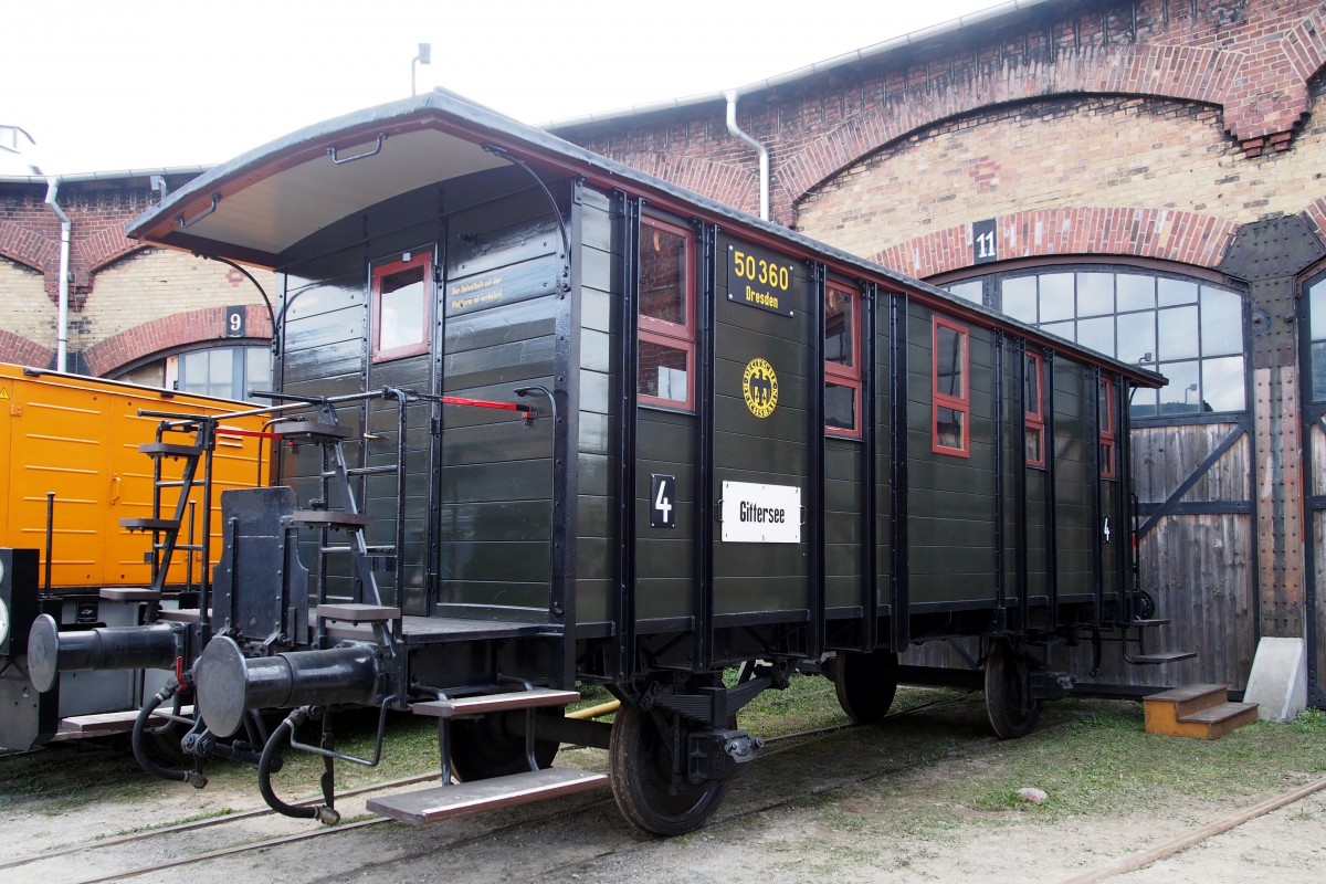 Personenwagen 4. Klasse im Bw Dresden Altstadt am 17.04.2015.