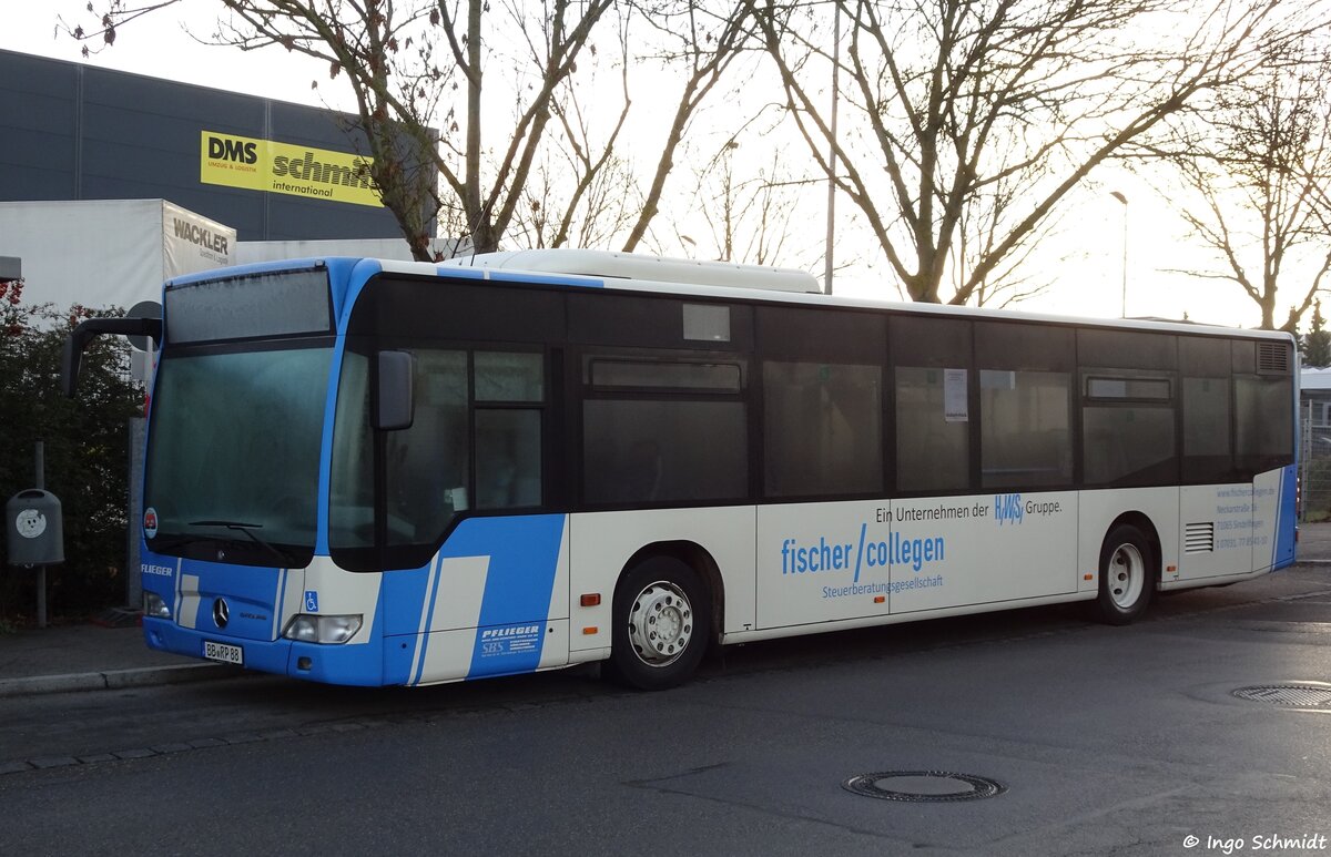 Pflieger Reise & Verkehr aus Böblingen | Stadtverkehr Böblingen Sindelfingen (SBS) | Nr. 88 | BB-RP 88 | Mercedes-Benz Citaro Facelift | 13.12.2015 in Böblingen