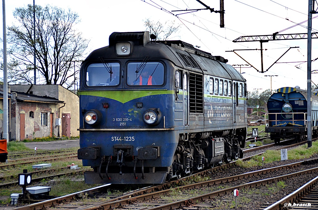 pkp ST44-1235 war auf rangierfahrt,im bahnhof inowroclaw,02.05.15