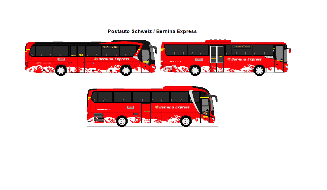 PostAuto Graubnden - MAN Lion's Regio + Setra S 415 H + MAN Lion's Coach