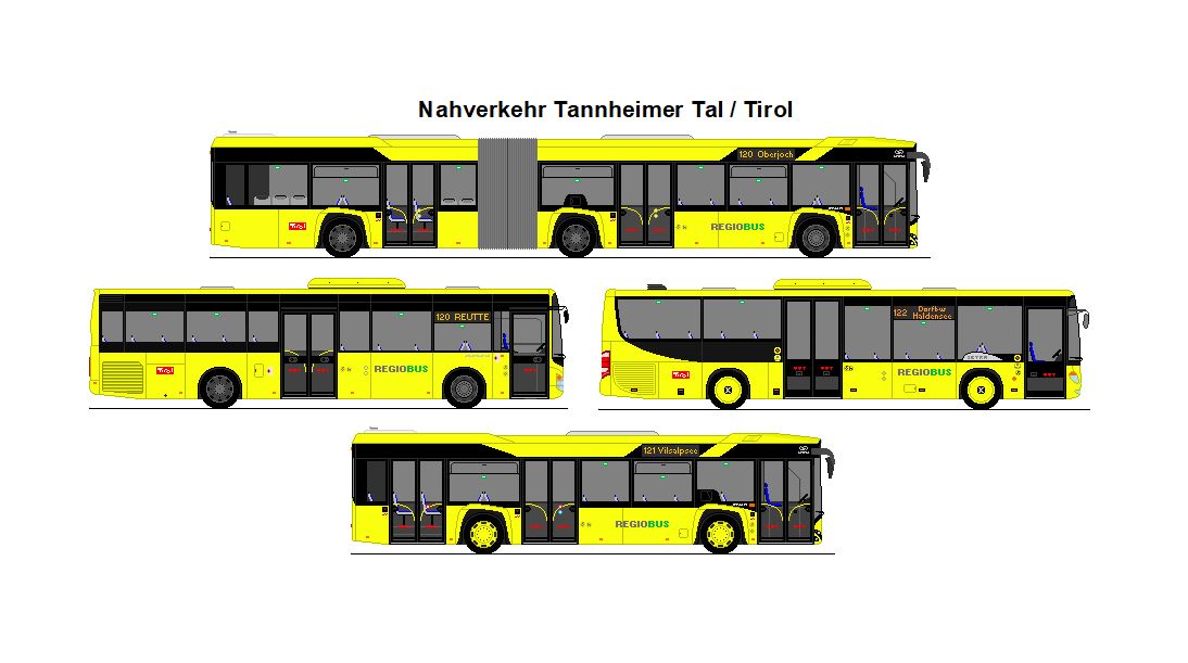 PostBus - Solaris Urbino 18 + Iveco Crossway LE + Wtzer, Grn - Setra S 415 LE Business + PostBus - Solaris Urbino 12