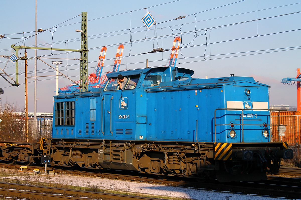 PRESS/Metrans 204 005-3/203 350-4(REV/LS X/02.11.10), HH-Waltershof am Eurogate-Terminal. 06.02.2015