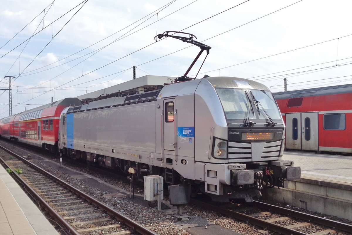 Railpool 193 804 steht abfahrtbereit in Nürnberg Hbf am 6 September 2018.