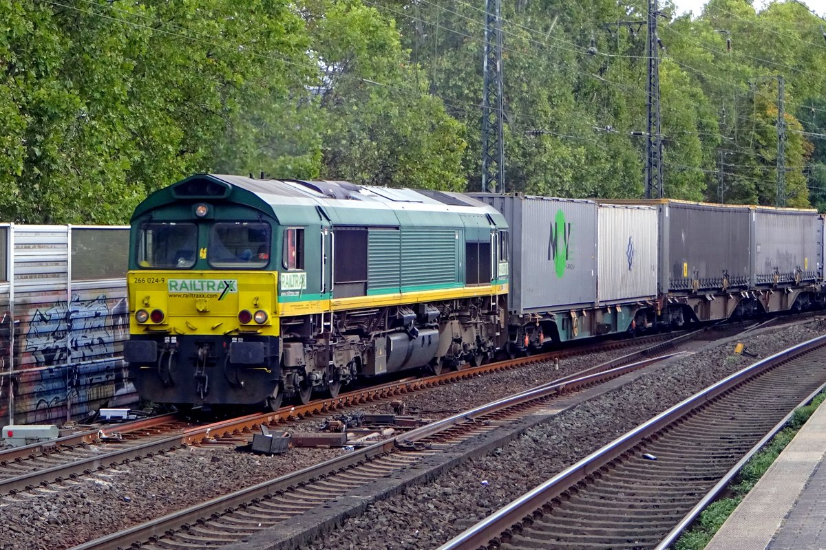 RailTraxx 266 024 durchfahrt am 23 September 2019 Kln Sd.