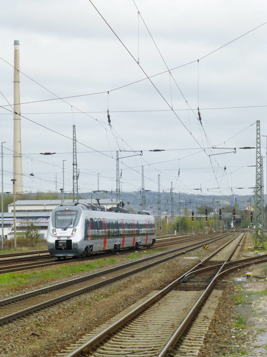 RB 24 nach Saalfeld (Abellio 9442 103) in Jena-G�schwitz, 20.4.16