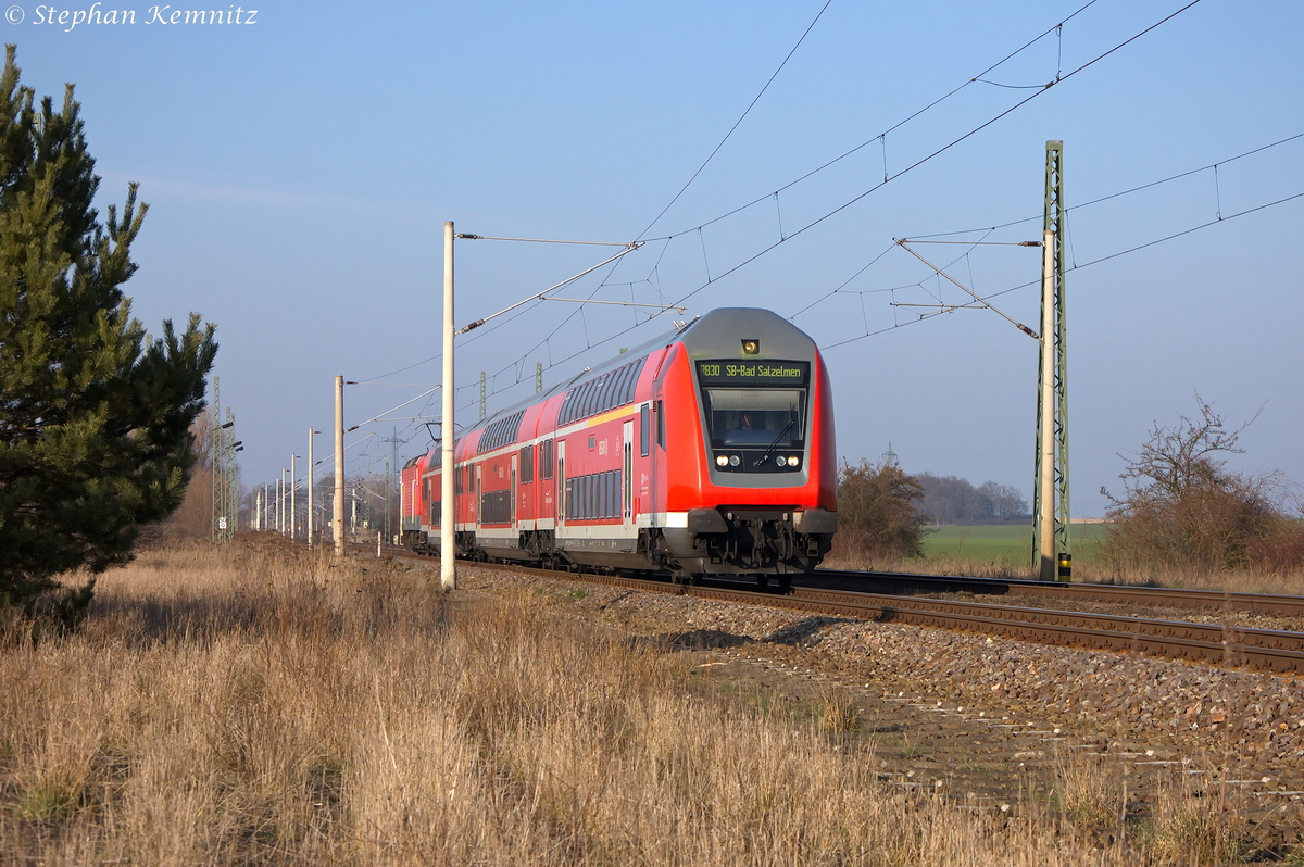 RB30 (RB 17589) Ersatzfahrt für (RB 17825) von Wittenberge nach Schönebeck-Bad Salzelmen in Demker und geschoben hatte die 143 591-6. 13.03.2014