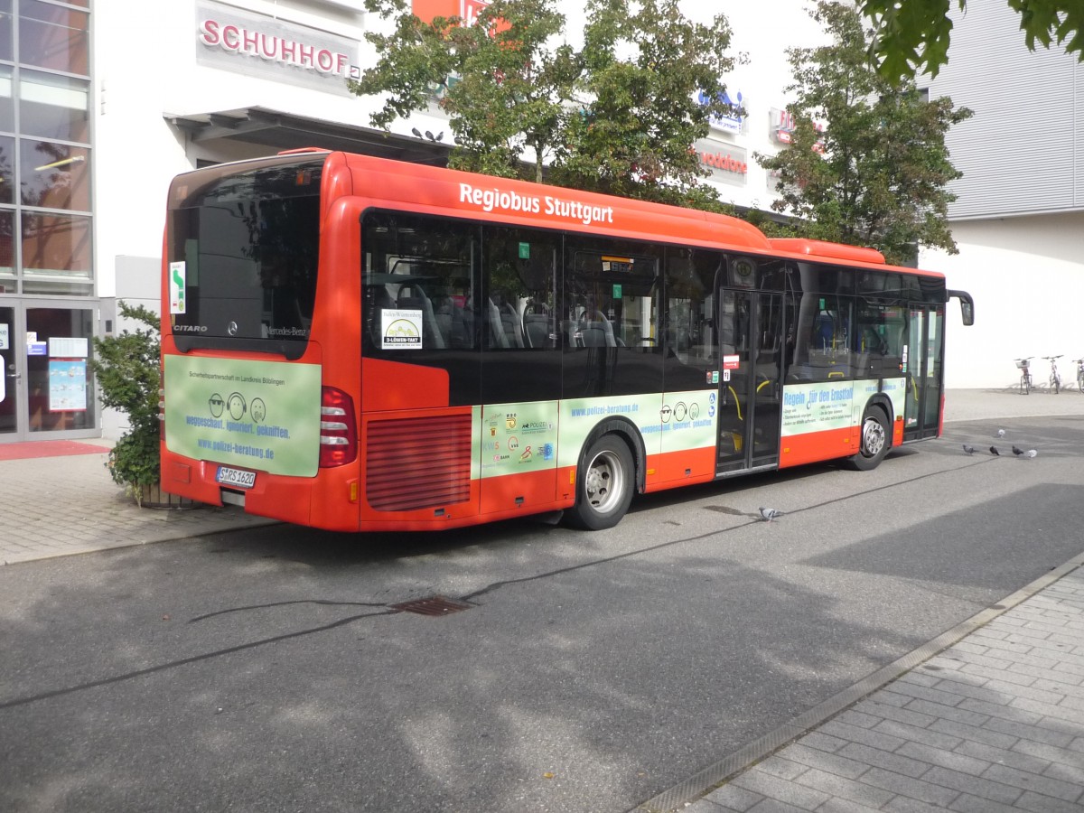 RBS-Stuttgart S-RS 1620, in Sindelfingen am ZOB MB-Citaro 